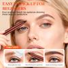 3D Microblading Eyebrow Pencil, 2026 New Waterproof Eyebrow Pencils for Women, Fine Tip Microblading Eyebrow Pen Natural Hair-Like Strokes (Light Brown) view 4