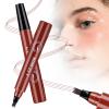 3D Microblading Eyebrow Pencil, 2026 New Waterproof Eyebrow Pencils for Women, Fine Tip Microblading Eyebrow Pen Natural Hair-Like Strokes (Red Brown) view 1