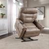 Classic Rolled Arm Power Lift-Chair Recliner with Heat and Adjustable Massage, Plush Seating, High-Grade Polyester Fabric, 33.5W x 33.5D x 43H inches, 109 Pounds, Engineered Wood Frame view 1