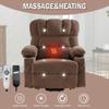 Power Electric Massage Lift Lounge Chair, Suitable for The Elderly, with Heating and Vibration Functions, with USB, can be Used for Lying Down. Brown view 3