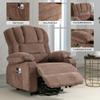 Power Electric Massage Lift Lounge Chair, Suitable for The Elderly, with Heating and Vibration Functions, with USB, can be Used for Lying Down. Brown view 4