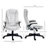 Massage Office Chair with Heat,High Back Massage Desk Chair with Reclining Backrest view 2