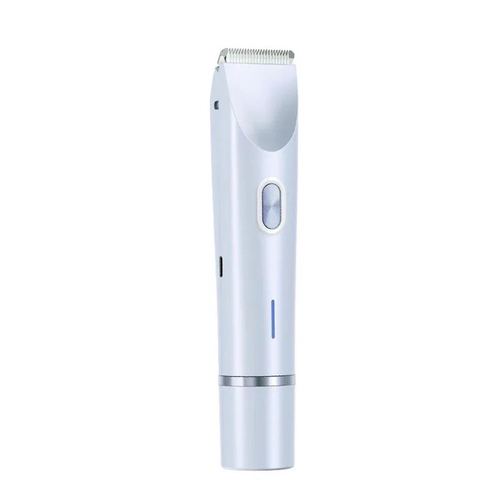 2-in-1 Dual Head Bikini Hair Trimmer & Electric Shaver For Women, Waterproof Wet/Dry Use With Detachable Heads  Painless Grooming(Blue)