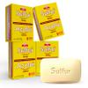 Grisi Sulfur Soap for Acne Treatment, 10% Sulfur Formula, Deep Cleansing Bar for Breakouts and Blackheads, 4.4 oz, 4-Pack view 1