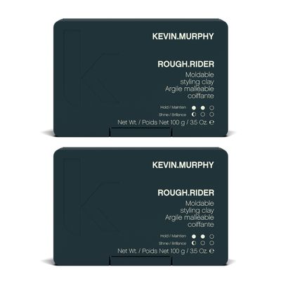 KEVIN.MURPHY ROUGH.RIDER Mouldable Styling Clay, All Hair Types, 2-Pack