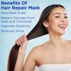 H'AIR. P'UR.E Hair Repair Mask for Dry and Damaged Hair with Hydrolized Keratin, 900ml, Paraben and Sulphate Free view 3
