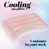 Expressions Spa Pillow with Glitter Gel - 1pc Cooling Spa Pillow for Bathtub and Hot Tub Relaxation | Luxury Bath Products & Spa Accessories for Women view 2