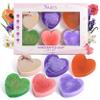 Saavy Naturals Mini Heart Shaped Soap Gift Set (6-Pack) Plant-Based Moisturizing Artisan Bars for Hydrating & Purifying Self-Care Romantic Spa Kit for Men & Women Perfect Mothers Day Gifts view 1