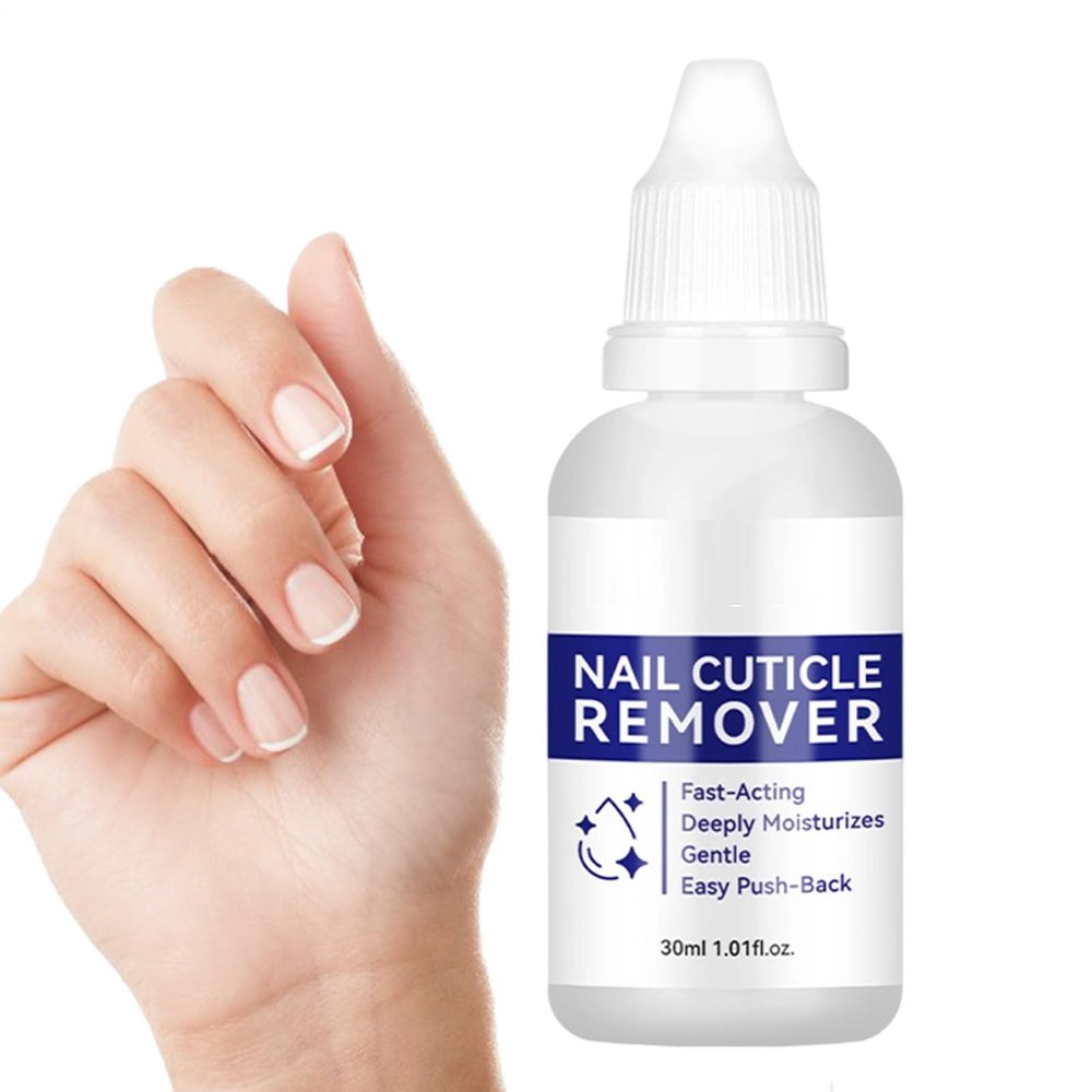 Cuticle Remover, Hydrating Manicure Tools, Cuticle Remover for Nails, 30ml Gentle Formula, Easy to Use, Moisturizing Tool, Nail Care Accessory for Dry Damaged Hangnails Dead Skin Hands Feet