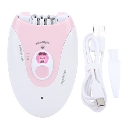BRRNOO Epilator for Women LED Light Hair Removal Device 2 Speed Settings USB Rechargeable Cordless Electric Epilator for Bikini Legs Arms ABS Material