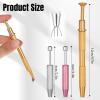 3 Pcs Piercing Ball Grabber Tool Jewelry Grabber Tool 4-Claw Pick Up Piercing Ball Holder Stainless Steel Dermal Piercings Kit Gem Tweezers Piercings Jewelry for Nose Ear Lip Body Jewelrys view 2