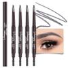 4 Packs Retractable Eyebrow Pencils for Women, Waterproof Ash Gray Eye Brow Pen with Brush for Eye Makeup, Dual-Sided Soft Ultimate Definer Sticks, Fine Tip lapiz de cejas view 1