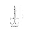 1Pcs Nail Scissors Multi-purpose Stainless Steel Cuticle Pedicure Beauty for Eyebrow Eyelash Dry Skin view 2