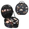 ALAZA Dog Star Balloon Cloud Travel Makeup Case, Portable Artist Makeup Storage Bag view 2
