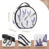 ALAZA Lavender Summer Travel Makeup Case, Portable Artist Makeup Storage Bag view 3