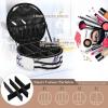ALAZA Lavender Summer Travel Makeup Case, Portable Artist Makeup Storage Bag view 4