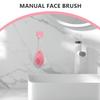BAZEITFLOW Manual Dual Sided Silicone Facial Brush for Deep Cleansing and Exfoliating Portable Skin Care Tool for Men and Women Versatile Manual Face Scrubber for Sensitive Skin view 3
