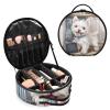 ALAZA Hand Drawn Western Highlands Dishwasher Travel Makeup Case, Portable Artist Makeup Storage Bag view 2