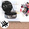 ALAZA Hand Drawn Western Highlands Dishwasher Travel Makeup Case, Portable Artist Makeup Storage Bag view 4
