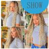 #613 Blonde Human Braiding Hair for Boho Braids 24 24 24 Inch #613 Deep Wave Bulk Human Hair Knotless Boho Braiding Curly Virgin Hair Extensions 150g 3 Bundles/Pack view 2