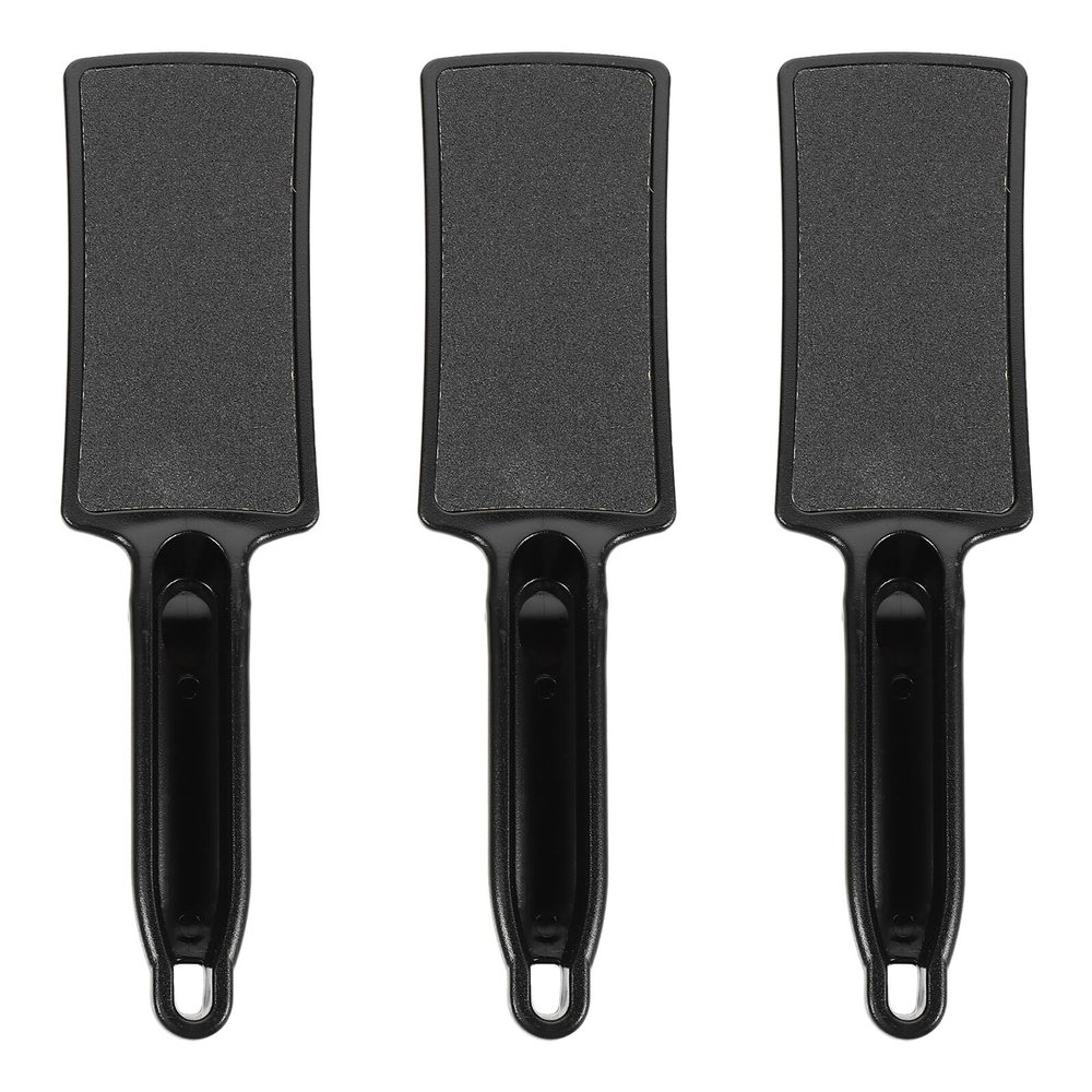 MAGICLULU 3pcs Double-Sided Foot File Callus Remover with Ergonomic Handle Design for Easy Hanging Fine Sandpaper Pedicure Rasp for Dry and Wet Feet for Hard Skin Removal
