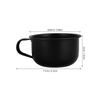HOOTNEE Black Shaving Soap Bowl with Ergonomic Handle for Men Versatile Barber Mug for Rich Lather Facial Mud Mixing and Culinary Use Stylish Multifunctional Grooming Accessory view 2