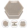 DIYEAH Double-Sided Silicone Face Cleansing Brush Soft Bristles Exfoliating Facial Scrubber for Deep Cleaning and Oil Removal Skin Care Tool Suitable for All Skin Types view 3