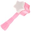 PRETYZOOM Star-Shaped Double-Sided Silicone Facial Cleansing Brush Portable Manual Face Scrub Soft Massage Tool for Women Home and Travel Skin Care Pink view 1