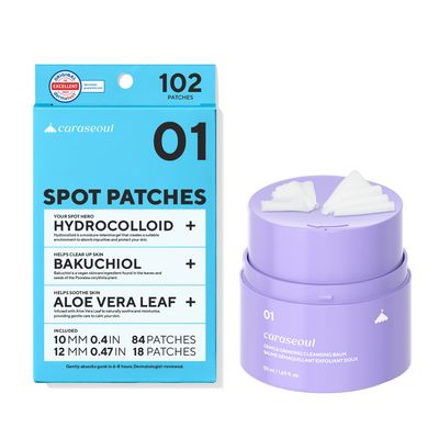 caraseoul Gentle Grinding Cleansing Balm & Pimple Patches (Day -102 Count)
