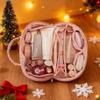 2026 New Travel Makeup Bag For Woman - Wide Open Lay-Flat Water-Resistant Cosmetic Case Lay Flat Makeup Bag With Compartments & Handle(Khaki) view 3