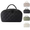 2026 New Travel Makeup Bag For Woman - Wide Open Lay-Flat Water-Resistant Cosmetic Case Lay Flat Makeup Bag With Compartments & Handle(Black) view 1