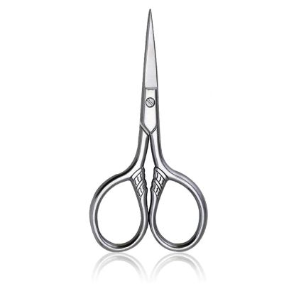 1Pcs Stainless Steel Small Makeup Grooming Scissors Eyebrows For Manicure Nail Cuticle Beard And Mustache Trimmer Nose Hair Tool(Red)