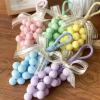 LEAQU Grape Soap, Handcrafted Grapes Soap on a Ropes, Cold-Process Soaps for Hand Washing, Air Freshening, or Decoration, Multicolor Flower Grapes Shape Soaps (1, Red Grape) view 2