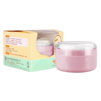 babyPowder Container with Puff,Leak-Proof Loose Dusting Box | Body Powder Puff and Container for Bath and Travel