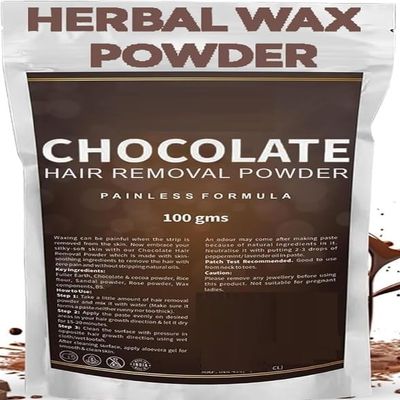 kk Chocolate Wa*xPow*der Herbal Wa*x Pow*derFor Hair Removal - Painless & Quick Solution For Hair Removal, Chocolate Wa*x Pow*derFor Men & Women