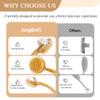 JingSoft Detachable Dry Brushing Body Brush, Natural Boar Bristle Back Scrubber for Shower for Men and Women with Long Handle for Exfoliation and Lymphatic view 3
