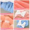 4PCS Super Absorbent Hair Towel Wrap for Wet Hair,Microfiber Hair Drying with Caps Bow Design,2026 New Fast Drying Hair Turban Wrap Towels Shower Cap for Girls and Women(Pink, Blue,Yellow,Red) view 3