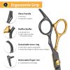 12pcs Barber Scissor Kit,Hair Salon Cutting Shears,Stainless Steel 25% Thinning Shears,Professional Hair Trimming Set,Haircut Scissors,Sharp Grooming Scissors for Home DIY & Pet Grooming view 3