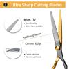 12pcs Barber Scissor Kit,Hair Salon Cutting Shears,Stainless Steel 25% Thinning Shears,Professional Hair Trimming Set,Haircut Scissors,Sharp Grooming Scissors for Home DIY & Pet Grooming view 4