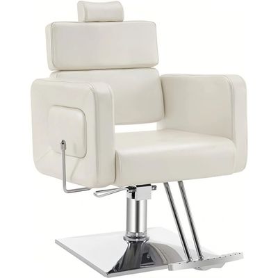 360 Rotating Styling Chair, Barber Chair with 134 Tilt, Adjustable Headrest and Backrest, Hydraulic Salon Chair, for Hair Salons, Spa, Shampoo, Tattoo
