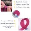 Hot Pink Tape in Hair Extensions Human Hair Invisible Seamless Mini Tape ins Human Hair Extensions for Women view 4