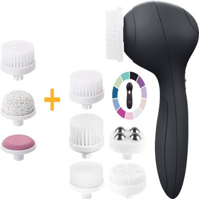 Bundle of Facial Cleansing Brush Onyx and 3 Extra Replacement Heads