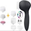 Bundle of Facial Cleansing Brush Onyx and 3 Extra Replacement Heads view 1