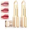 2PCS Transferproof Color Changing Lipstick, Clear Gold Crystal Colors Changing Lipsticks for Women, Long Lasting Moisturizing Glossy Shine Lip Gloss, Deep Nourishment Formula view 1