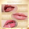 2PCS Transferproof Color Changing Lipstick, Clear Gold Crystal Colors Changing Lipsticks for Women, Long Lasting Moisturizing Glossy Shine Lip Gloss, Deep Nourishment Formula view 3