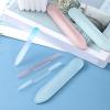 3 PCS Glass Cuticle Pusher Set with Leather Case Dual Ended Glass Cuticle Stick Cuticles Remover Tool Manicure Stick Angled Cuticles Filing Pusher for NailsCare view 4