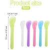6 pcs Makeup Scoop Spatulas 5 Color Lotion Spatula 5 In Facial Cream Spatula Plastic Beauty Spatulas Reusable Cosmetic Dig Scoop Facial Skin Care Tools for Cream Moisturizers DIY Facemask Mixing view 2