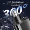 ANGAO 2-in-1 Nose Hair Trimmer - for Effortless, USB Rechargeable Nose Hair Trimmer, Portble Facial Hair Removal, Nasal Grooming Tool, Waterproof with Digital Display for Ear & Eyebrows(Mix2b) view 3
