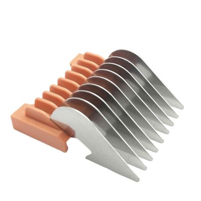 ZGHQHCDRH Stainless Steel Hair Clipper Slide-on Attachment Comb Replacement Compatible for Wahl Compatible for Moser 1400 1853 1233 1234 1170 1230 1233-710 Trimmer Replacement Parts(Orange)