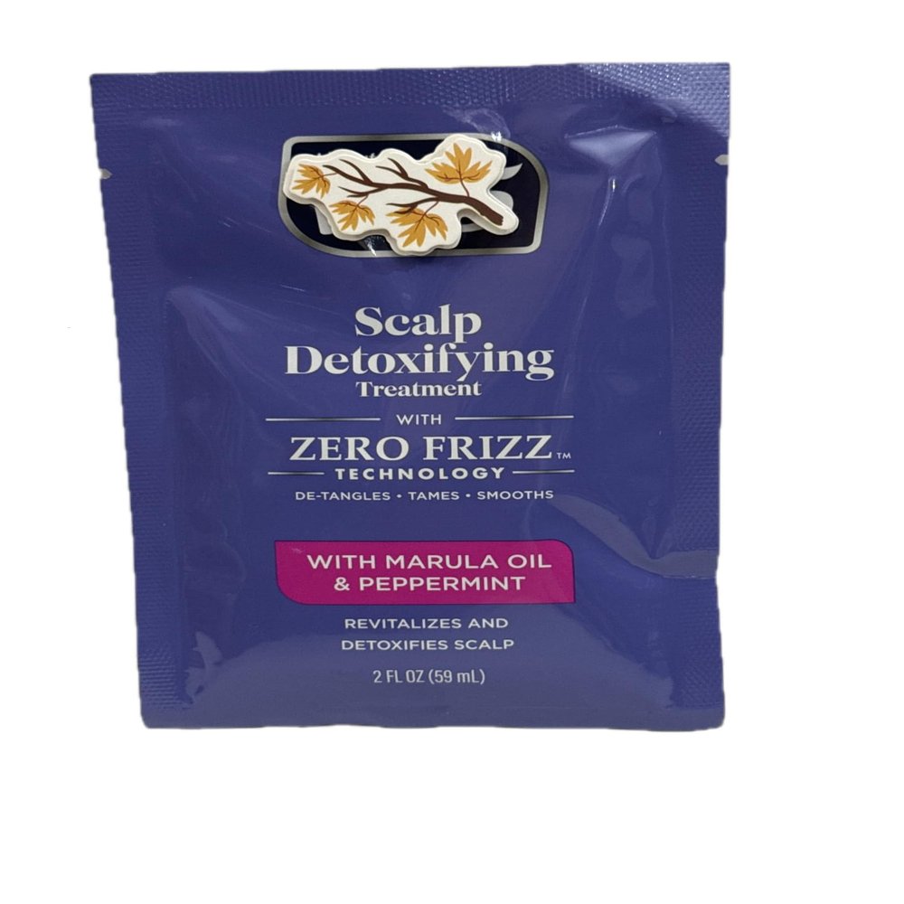 Zero Frizz Scalp Detoxifying Treatment, De-Tangles, Tames, Smooths, 2 Fl Oz